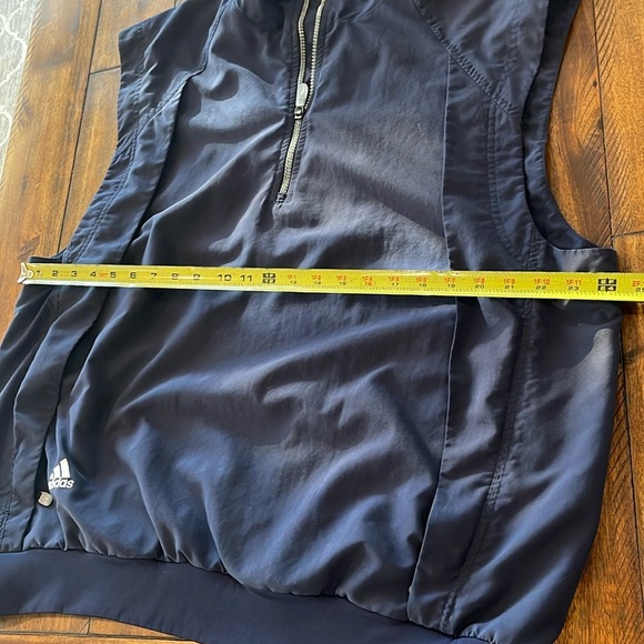 Adidas Climashell Pullover Sleeveless Windbreaker track Vest XL blue 2003 Y2K - Picture 6 of 9